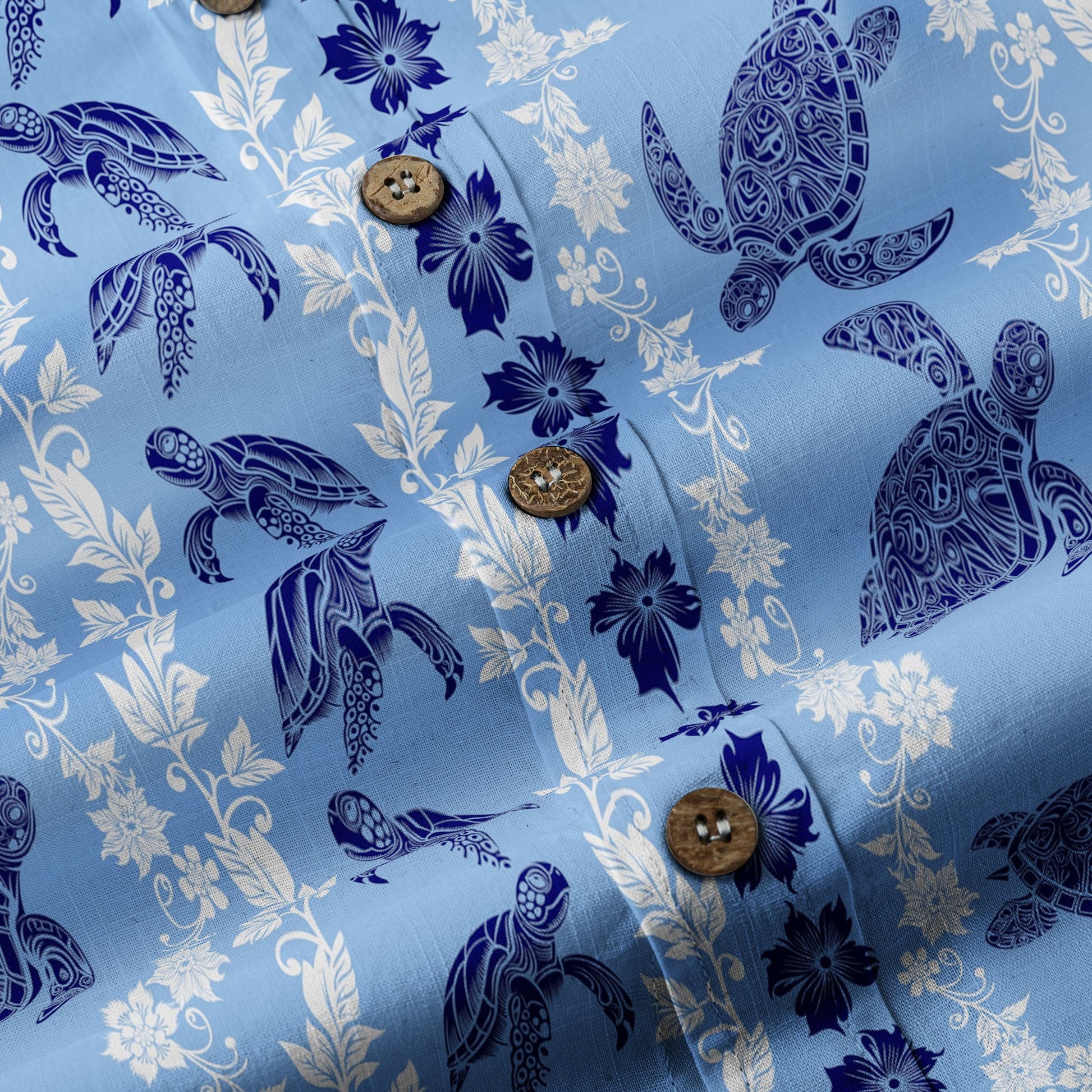 Sea Ocean Animals Women's Hawaiian Shirt, Ocean Fish Print