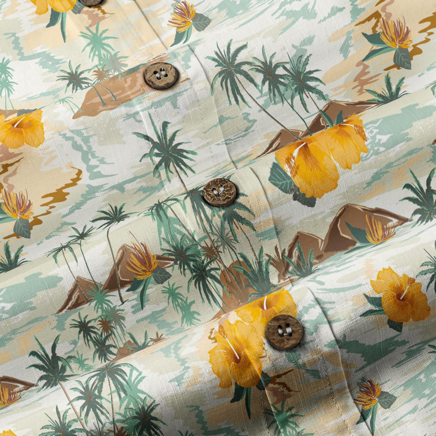 Ocean Animals Hawaiian Button Up Shirt, Sea Hawaii Shirt
