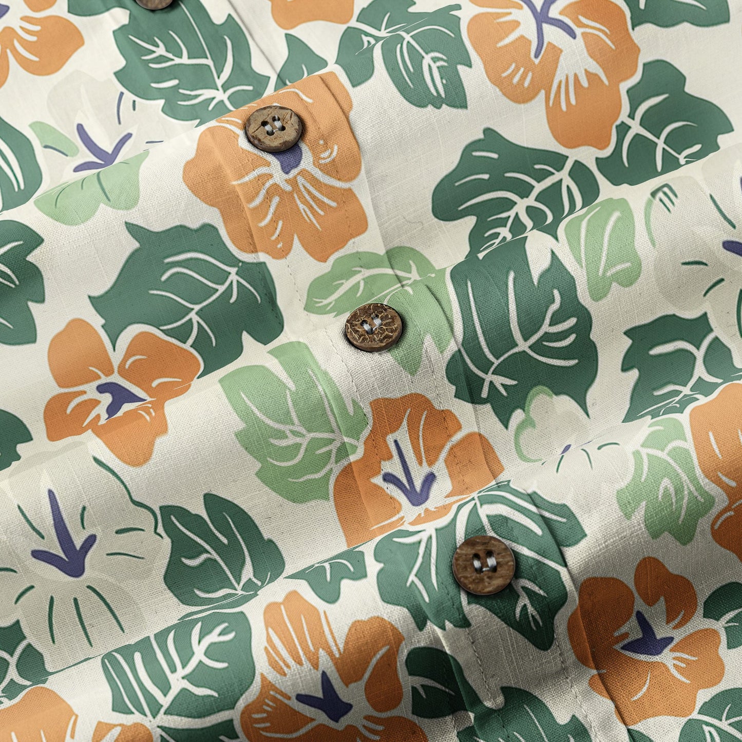Retro Aloha Flowers Hawaii Shirt, Floral Hawaiian Button Down Shirt