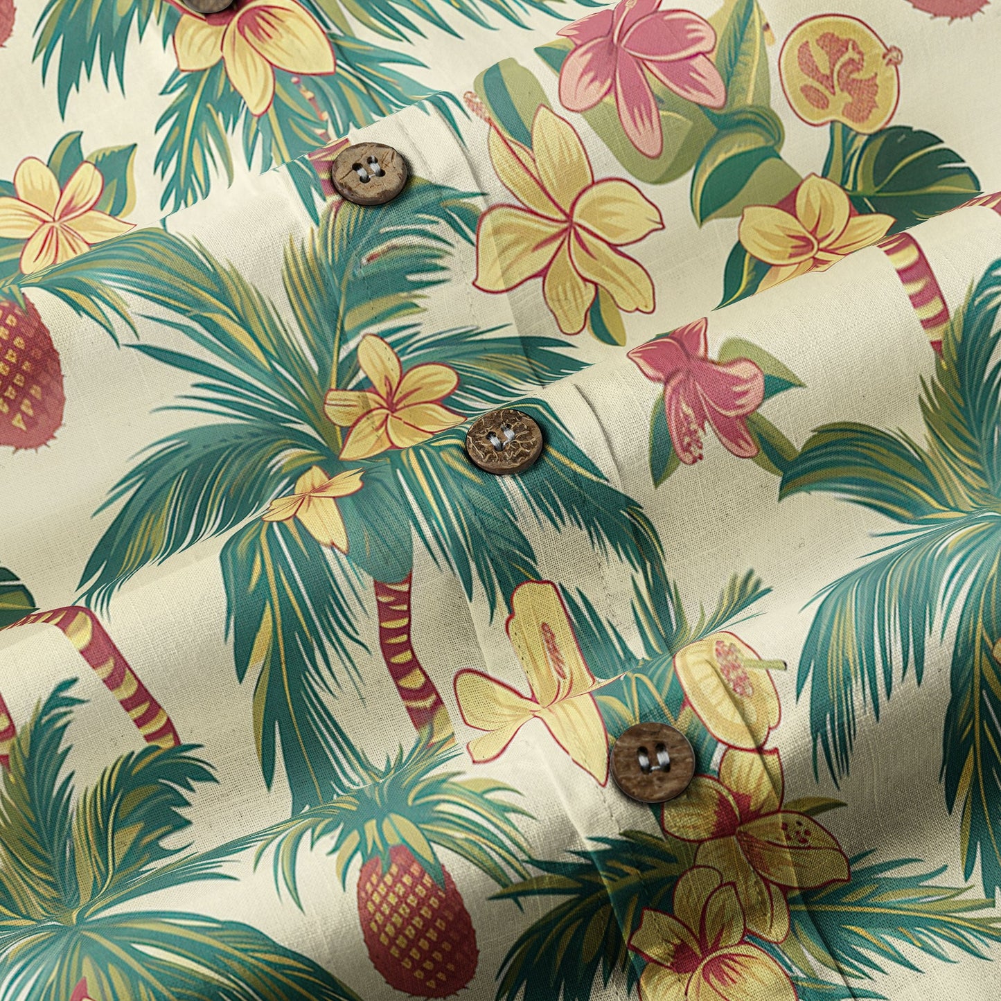 Retro Aloha Flowers Hawaii Shirt, Floral Pattern Hawaiian Shirt