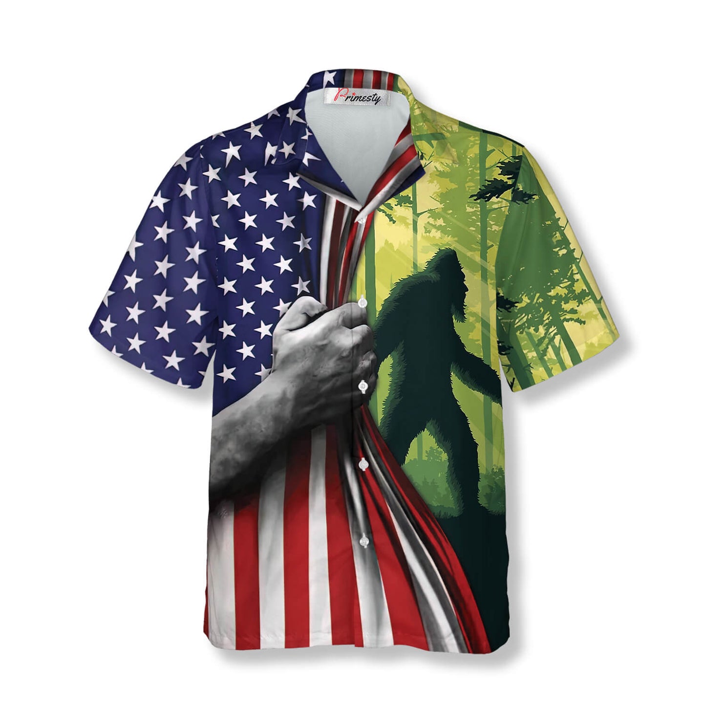 Mysterious America Bigfoot Hawaiian Shirts For Men