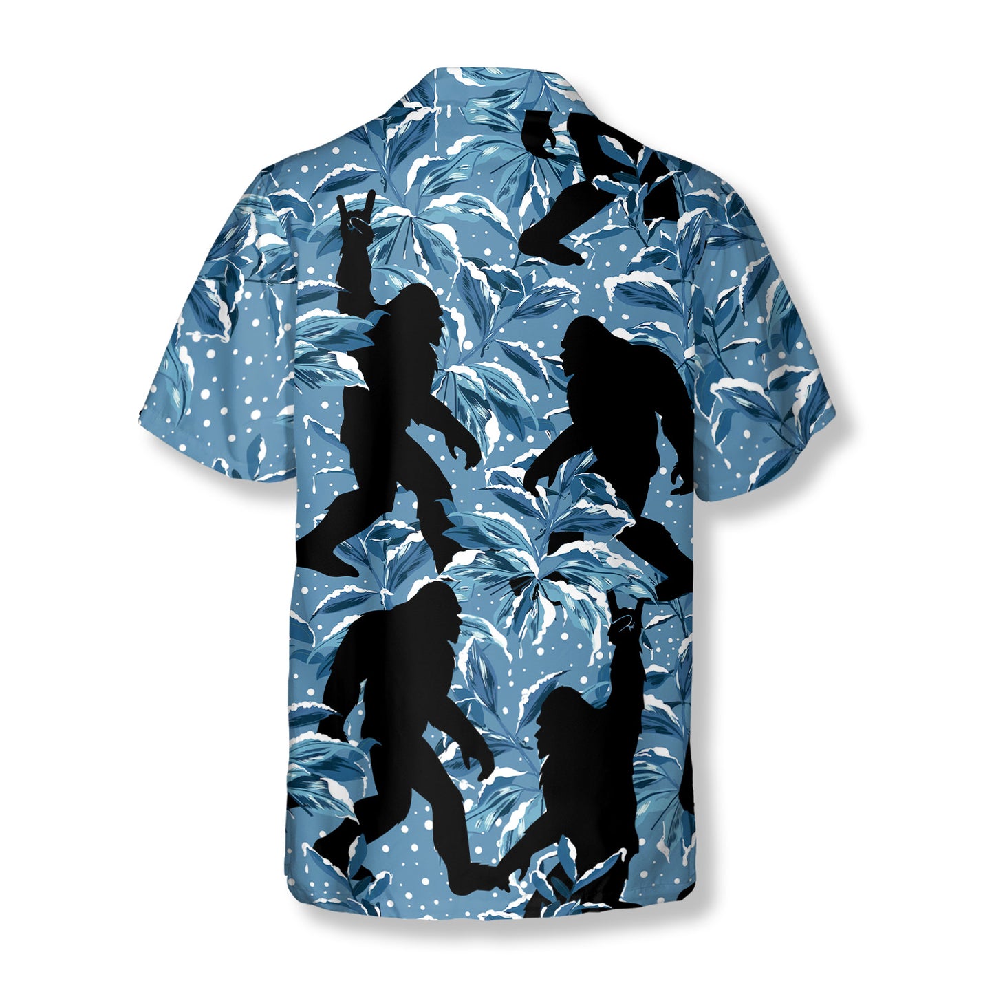 Mysterious Silhouette Bigfoot Hawaiian Shirts