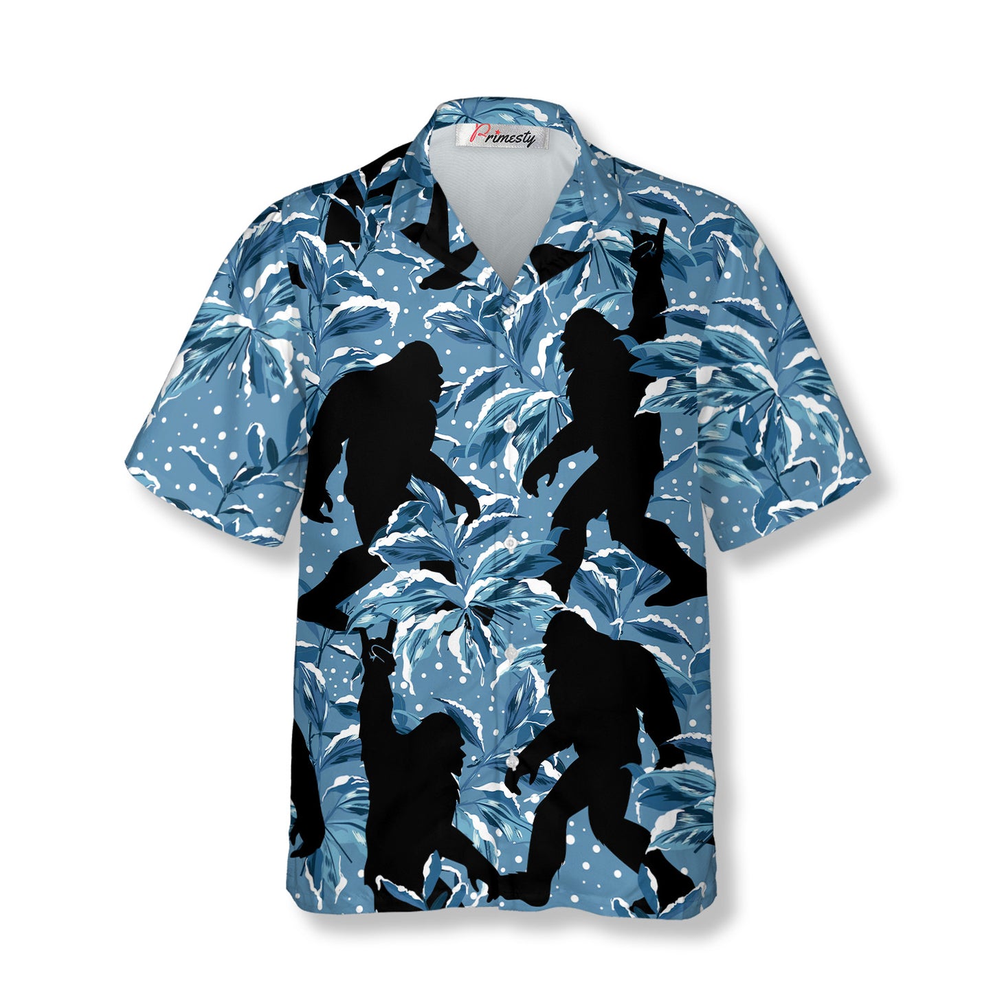 Mysterious Silhouette Bigfoot Hawaiian Shirts