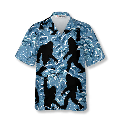 Mysterious Silhouette Bigfoot Hawaiian Shirts