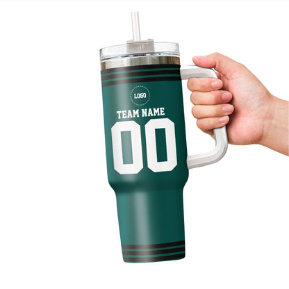 Custom Football Player and Team 40oz Tumbler