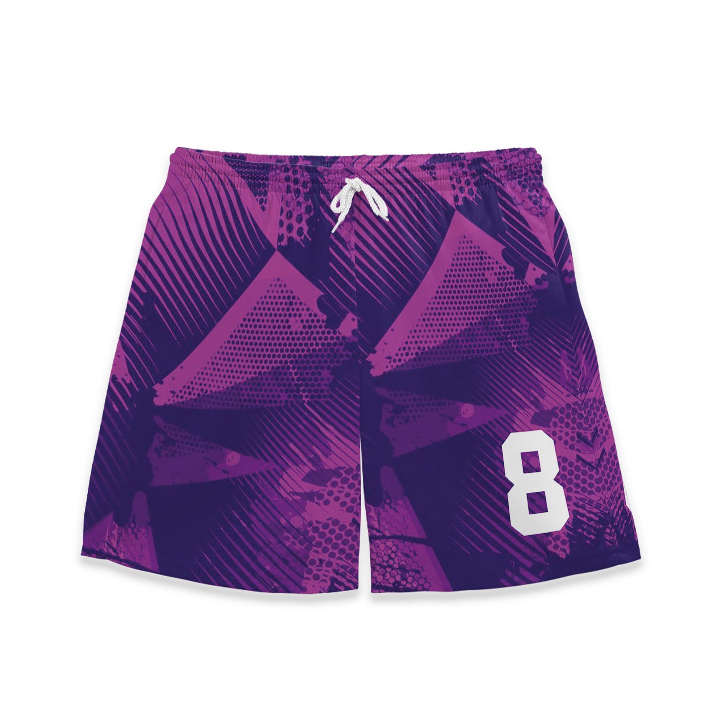 Custom Team Abstract Purple Pattern Soccer Jersey