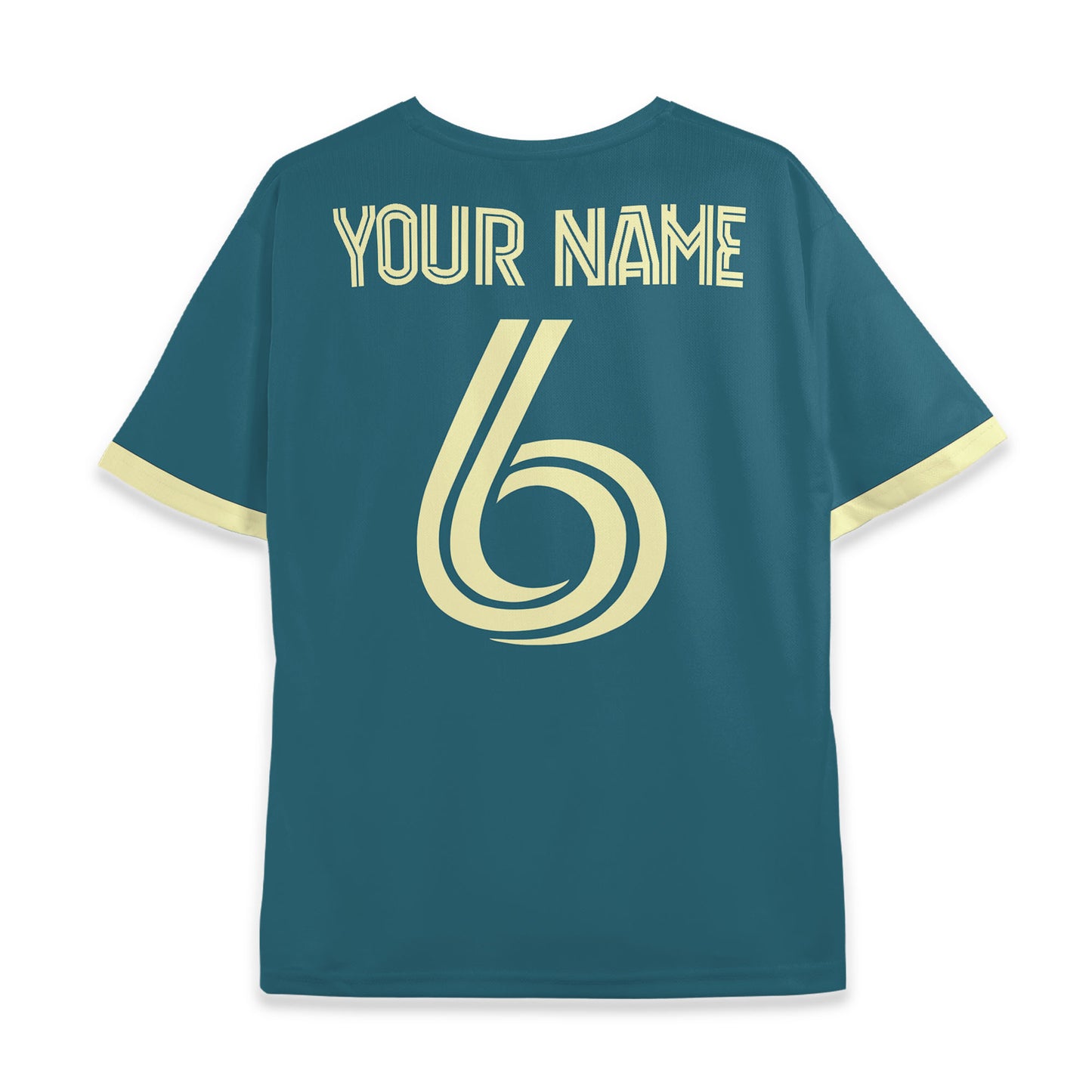 Custom Team Blue Pattern Soccer Jersey