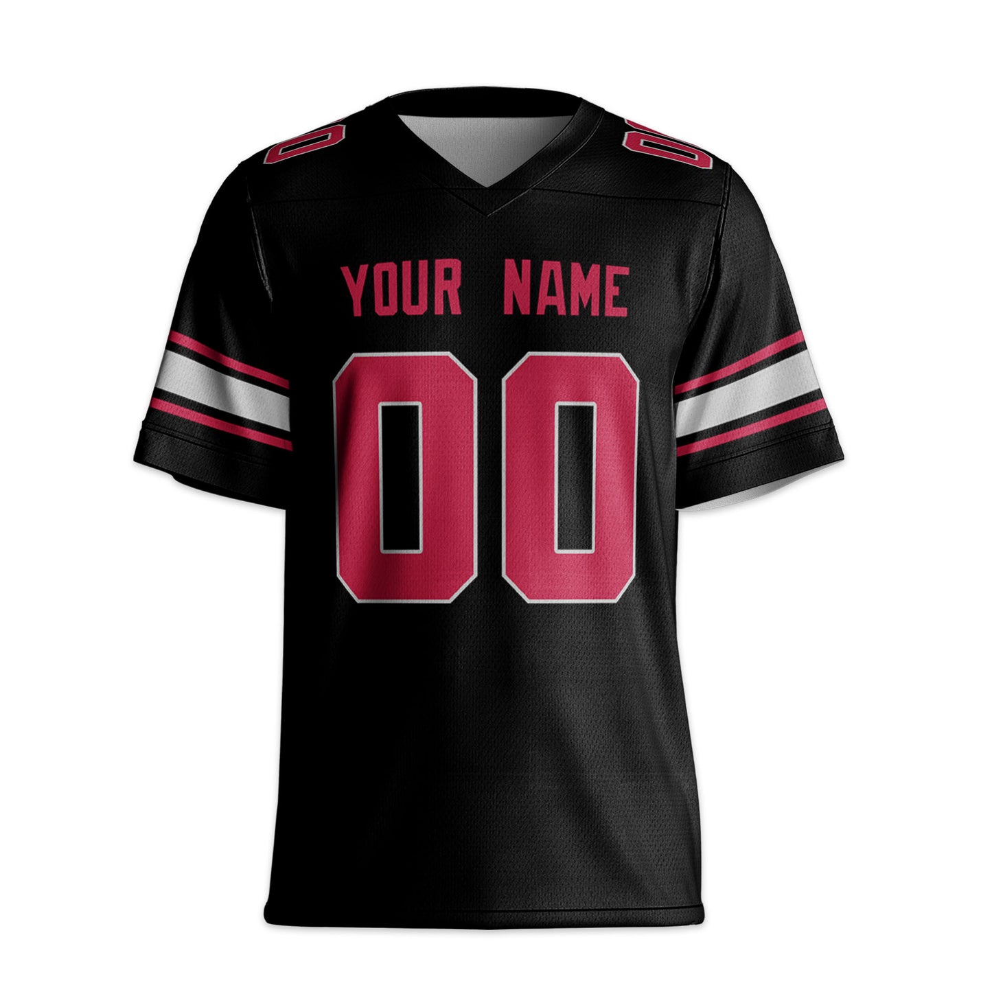 Personalize Football Team Name And Number Basic Black Jersey
