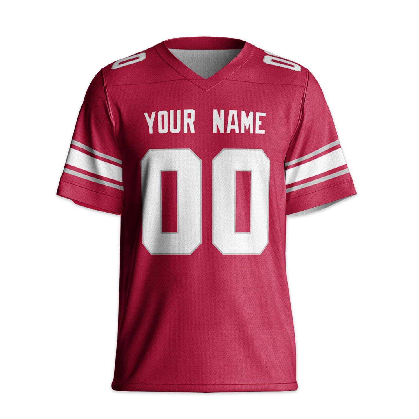 Personalize Football Team Name And Number Basic Maroon Jersey