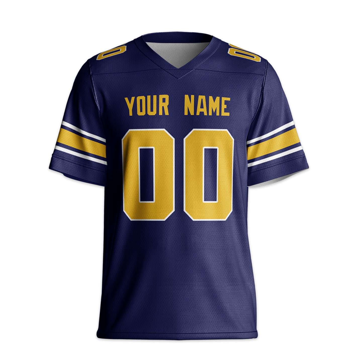 Personalize Football Team Name And Number Basic Navy Jersey