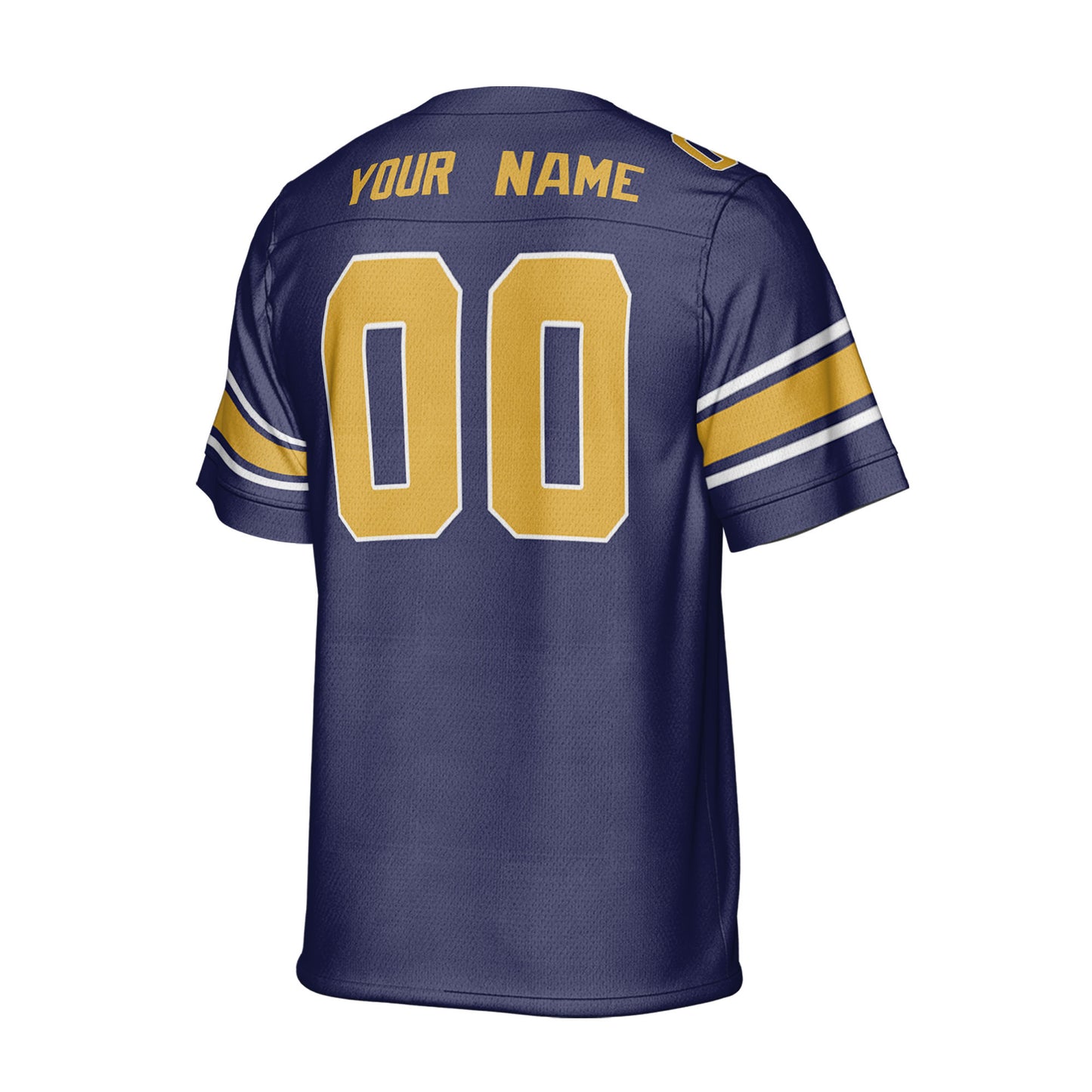 Personalize Football Team Name And Number Basic Navy Jersey
