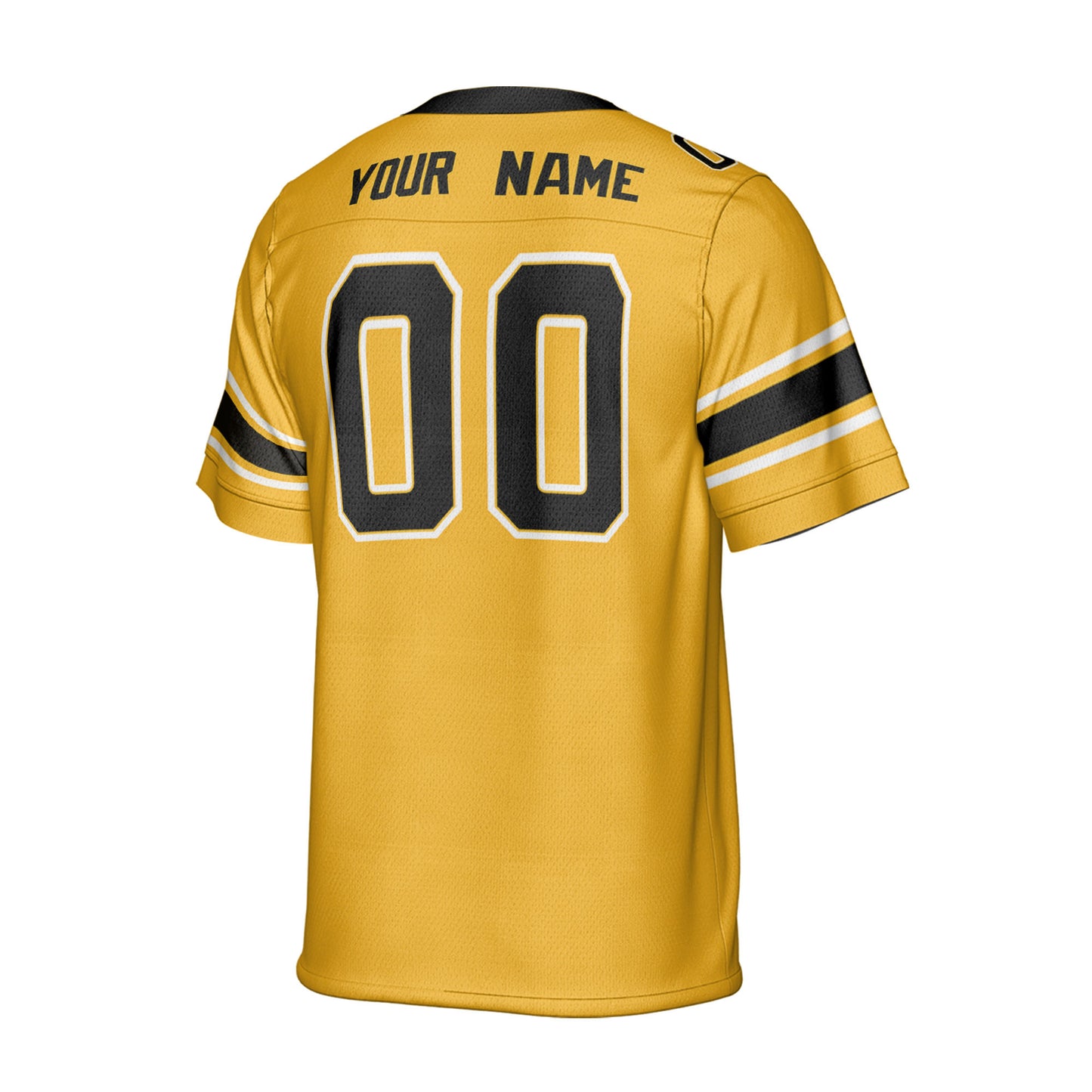 Personalize Football Team Name And Number Basic Yellow Football Jersey