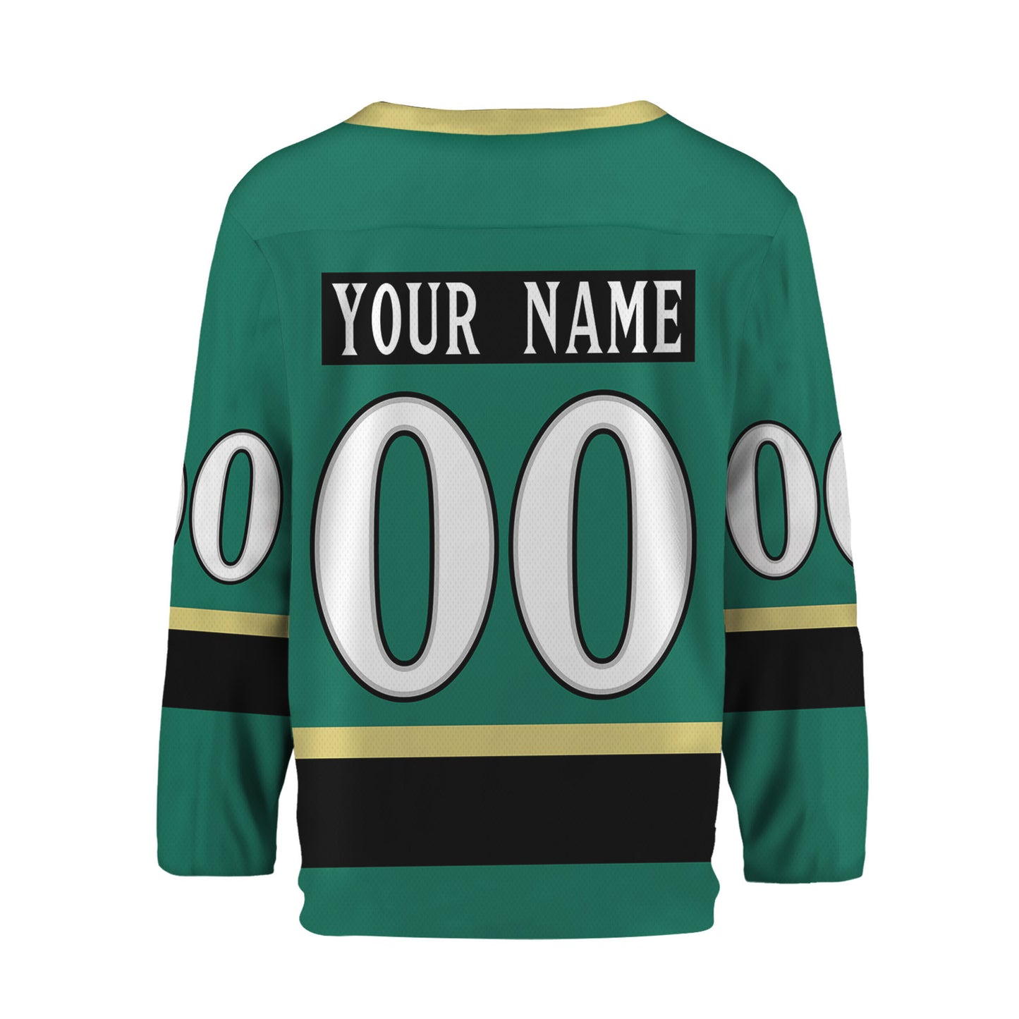 Personalize Hockey Team Name Sport Green Hockey Jersey