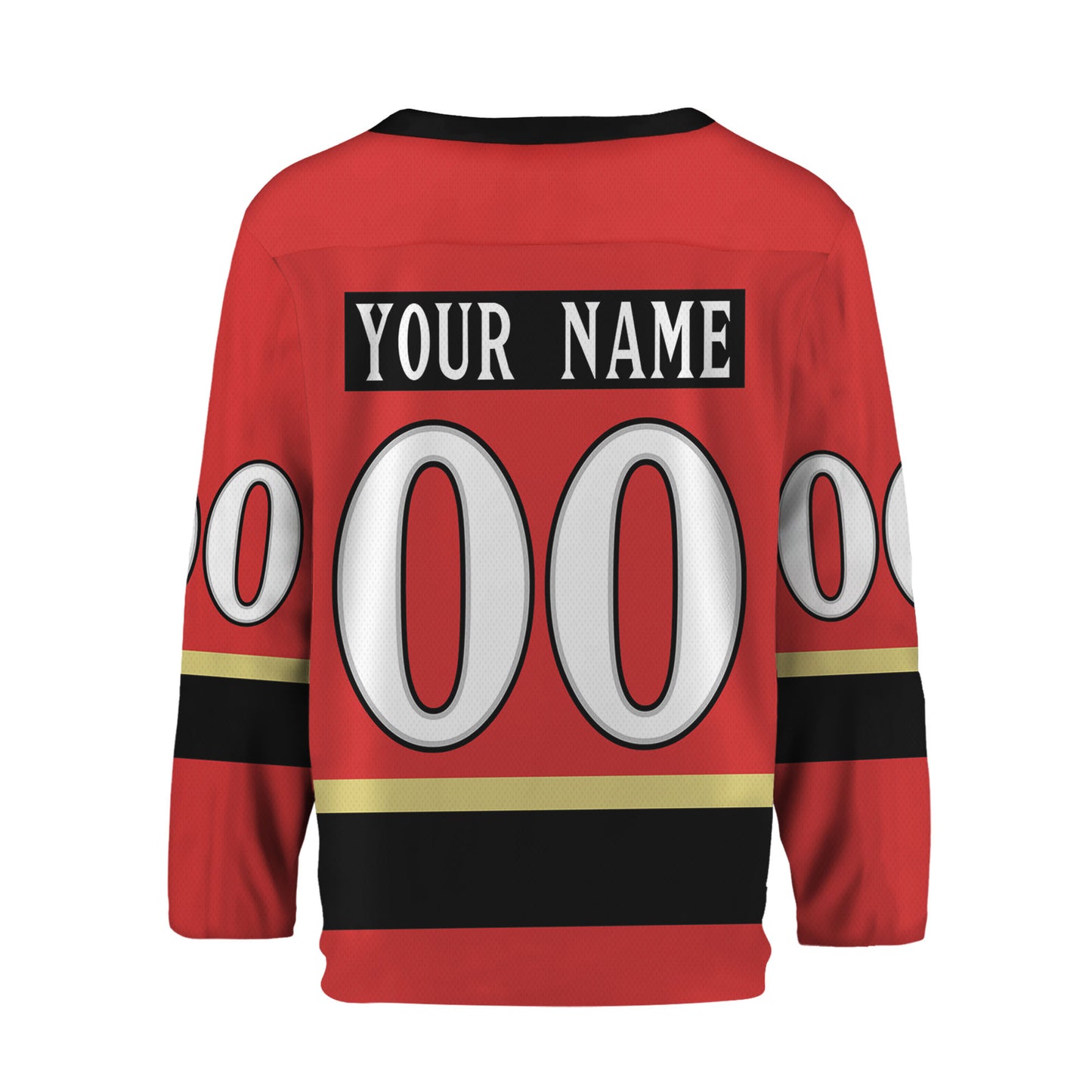 Personalize Hockey Team Name Sport Red Hockey Jersey