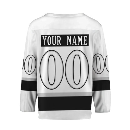 Personalize Hockey Team Name Sport White Hockey Jersey