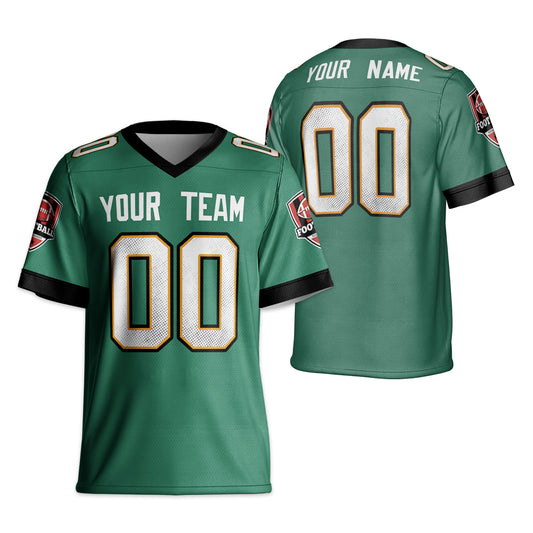Personalize Vintage Team Name Jersey Green Football Jersey