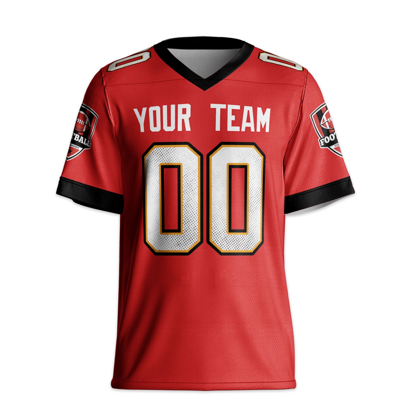 Personalize Vintage Team Name Jersey Red Football Jersey