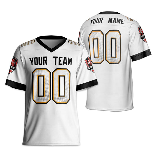 Personalize Vintage Team Name Jersey White Football Jersey