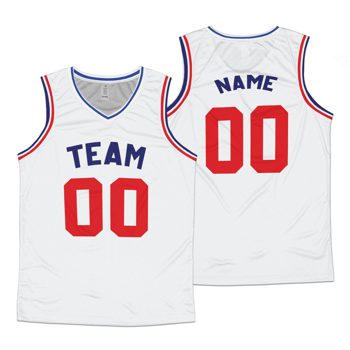 Custom Team White Basketball Jersey