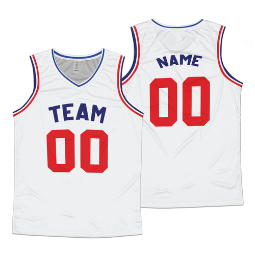 Custom Team White Basketball Jersey