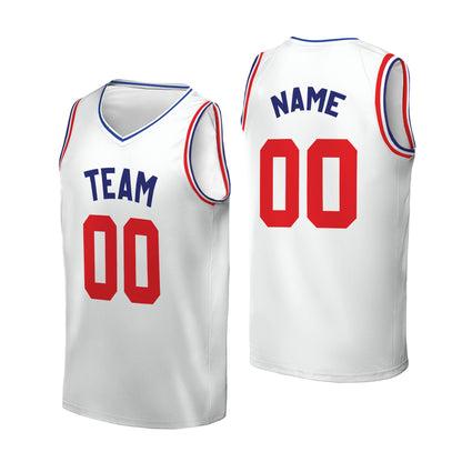 Custom Team White Basketball Jersey