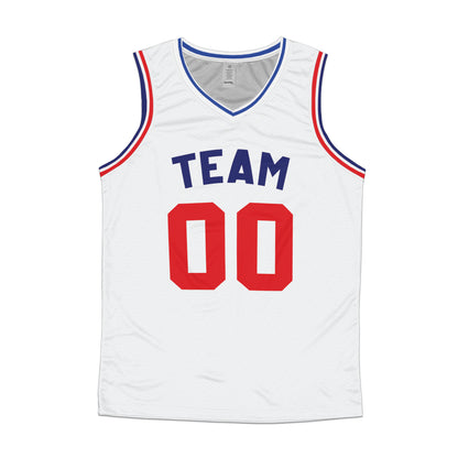 Custom Team White Basketball Jersey