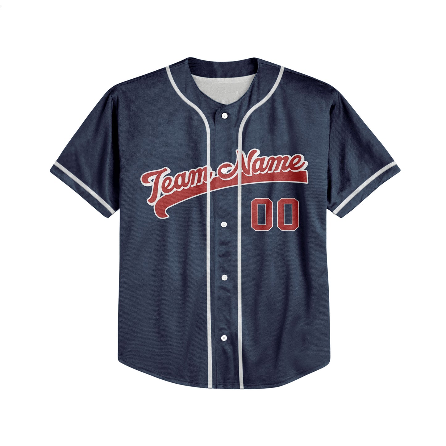 Personalized Name Custom Collection Dark Blue Baseball Jersey