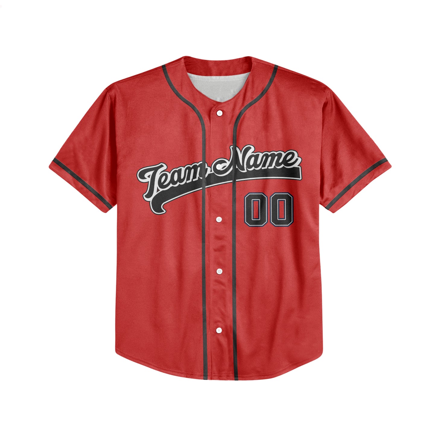 Personalized Name Custom Collection Red Color Baseball Jersey