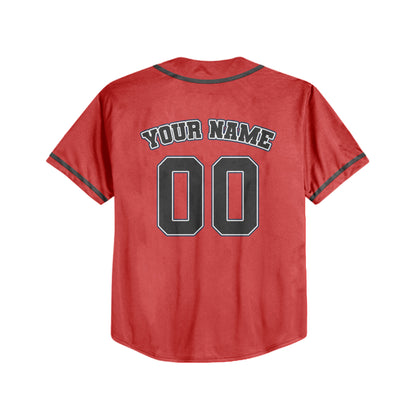 Personalized Name Custom Collection Red Color Baseball Jersey