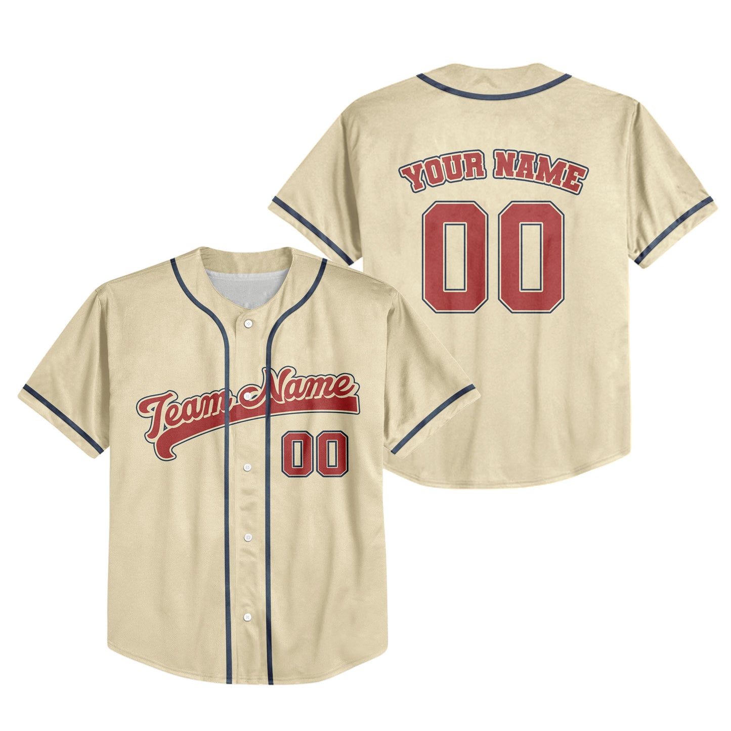 Personalized Name Custom Collection Sand Baseball Jersey