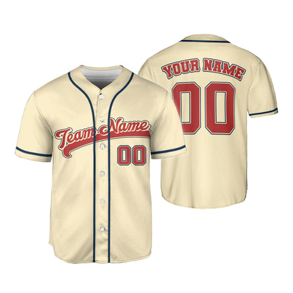 Personalized Name Custom Collection Sand Baseball Jersey