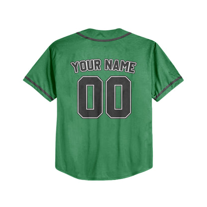 Personalized Team Name And Number Custom Collection Great Green Baseball Jersey