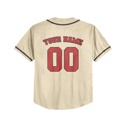 Personalized Team Name Awesome Custom Collection Sand Color Baseball Jersey