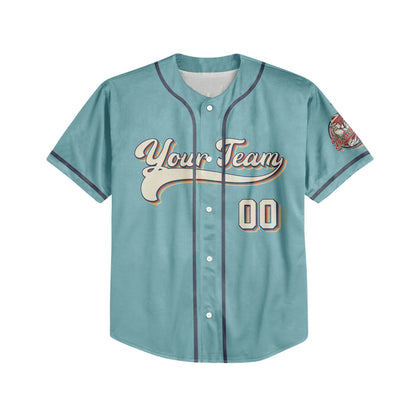 Personalized Vintage Team Name And Number Custom Collection Blue Baseball Jersey