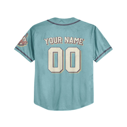 Personalized Vintage Team Name And Number Custom Collection Blue Baseball Jersey