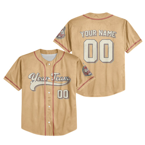 Personalized Vintage Team Name And Number Custom Collection Orange Baseball Jersey