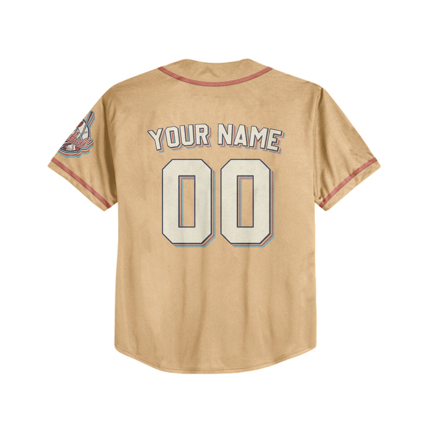 Personalized Vintage Team Name And Number Custom Collection Orange Baseball Jersey