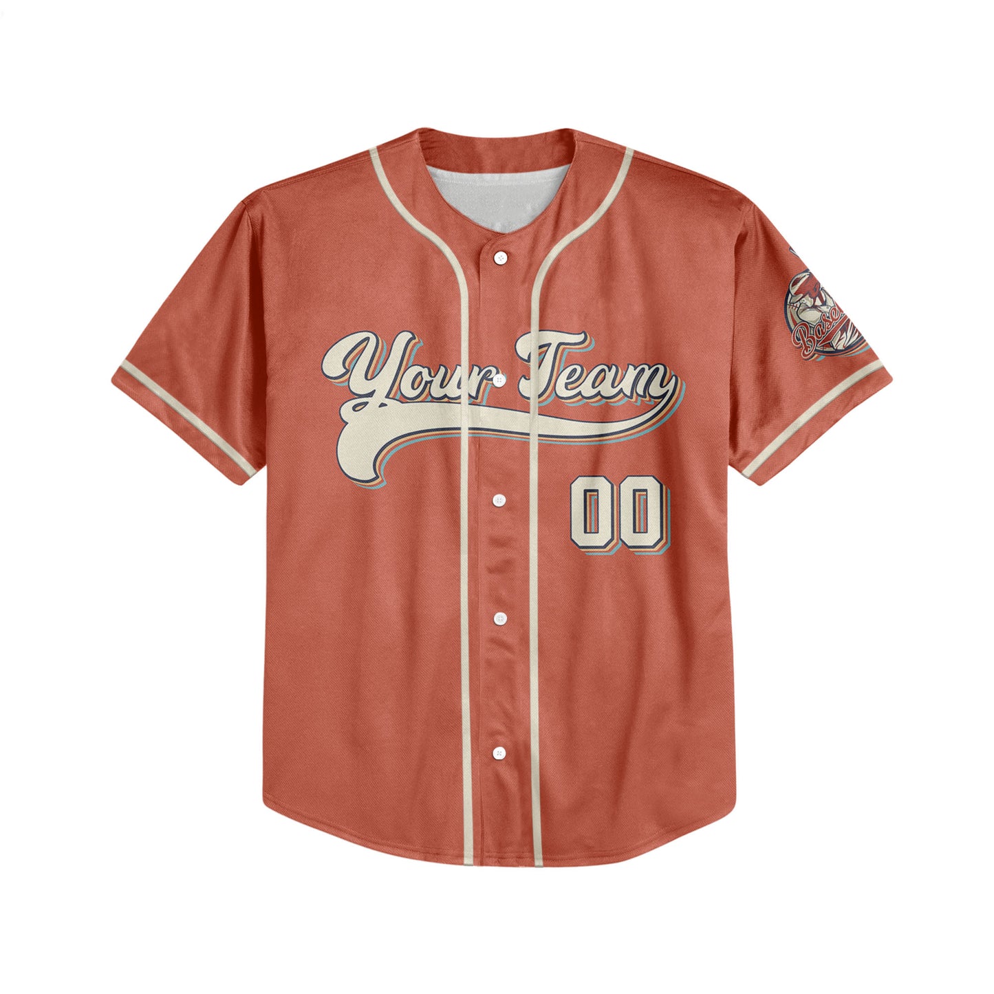 Personalized Vintage Team Name And Number Custom Collection Red Baseball Jersey