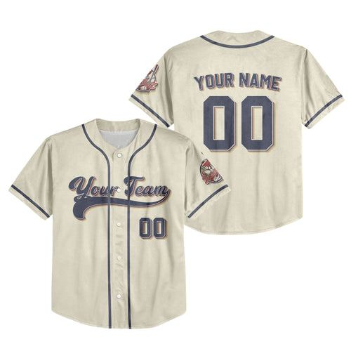 Personalized Vintage Team Name And Number Custom Collection Sand Baseball Jersey