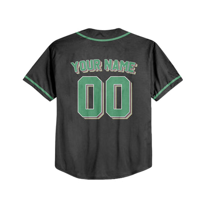 Personalized Vintage Team Name Custom Collection Black Baseball Jersey