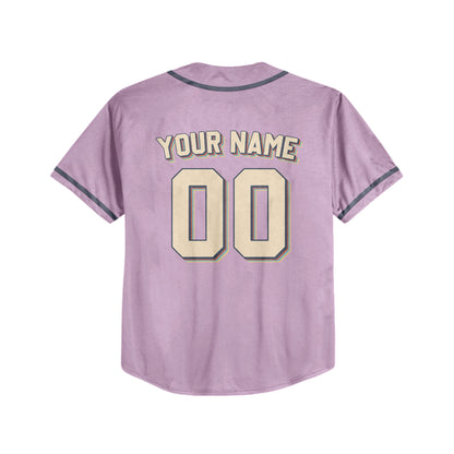 Personalized Vintage Team Name Custom Collection Pink Baseball Jersey