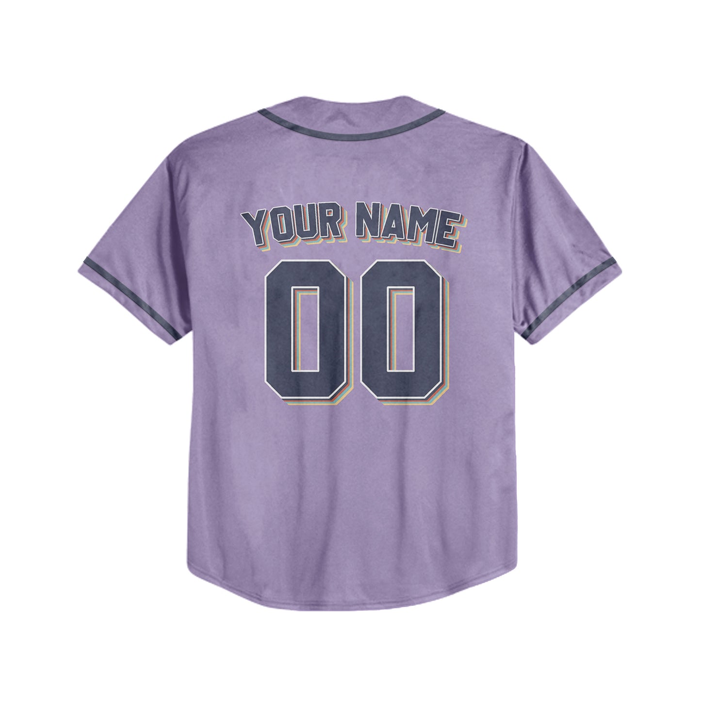 Personalized Vintage Team Name Custom Collection Purple Baseball Jersey