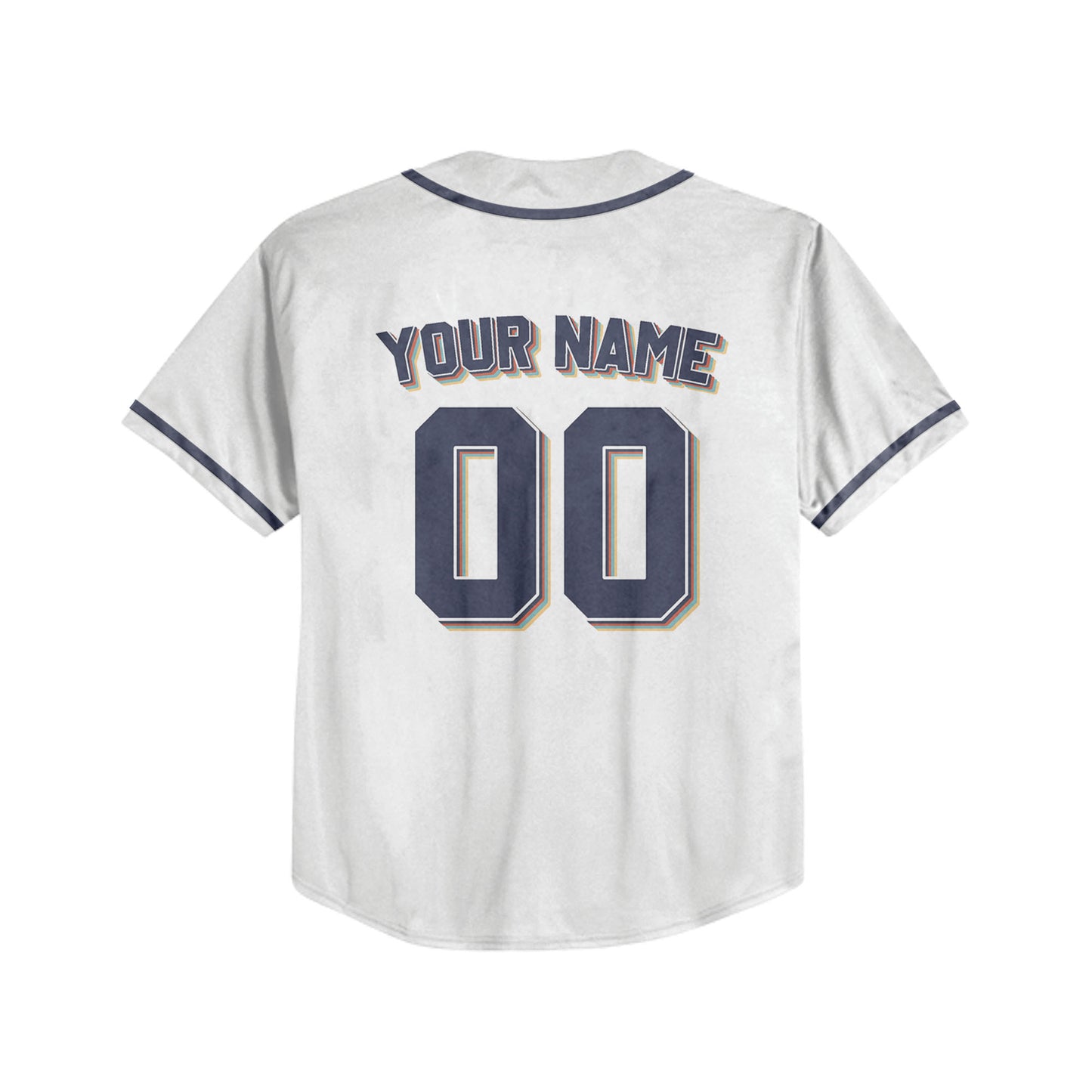 Personalized Vintage Team Name Custom Collection White Baseball Jersey