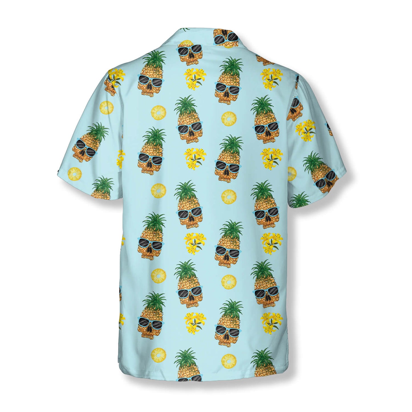 Pineapple Skull With Sunglasses Skull Hawaiian Shirt