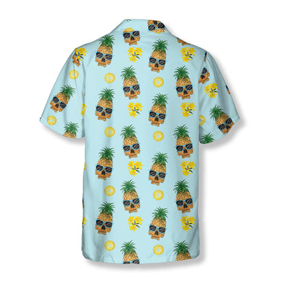 Pineapple Skull With Sunglasses Skull Hawaiian Shirt