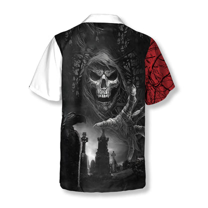 Red Roots Skull Hawaiian Shirt