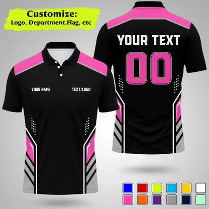 Personalized Team Polo Shirt Name Logo Number Polo Shirts
