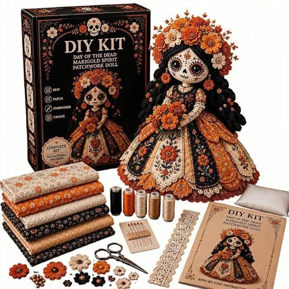 Halloween Patchwork Doll DIY Kit