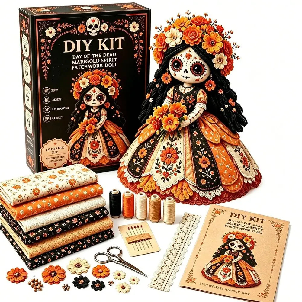 Halloween Patchwork Doll DIY Kit