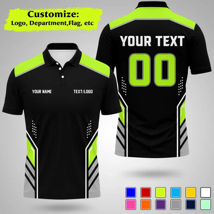 Personalized Team Polo Shirt Name Logo Number Polo Shirts